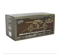 Forces Of Valor 801008B German 88mm Flak 18 Anti-Tank Artillery Gun 1942 1/32 Scale, North Africa Desert Yellow