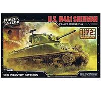 Forces of Valor 873004A U.S. M4A1 Sherman Tank France August 1944 1:72 Scale Kit
