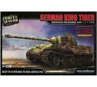 Forces of Valor 873002A German King Tiger Tank (Henschel turret) Ardennes December 1944 1:72 Scale Kit