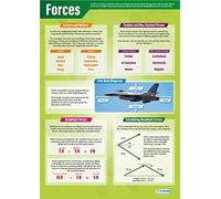 Forces | Science Posters | Laminated Gloss Paper measuring 850mm x 594mm (A1) | Science Charts for the Classroom | Education Charts by Daydream Education