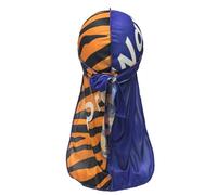 ForceWave Durag for Men Designer for Waves Silky Durag Du rag with Designed Pattern, S-tigerblue 1pcs-2, One Size