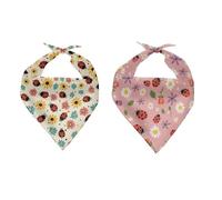 Forchrinse Red Ladybug Dog Bandana Soft Comfortable Kerchief Non Slip Pets Pet Triangle Bibs Scarf for Small Medium Large Dog Cats