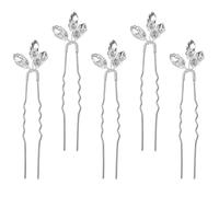 Forcine capelli cristallo confezione Forcine da- Sposa Eleganti in Oro con Cristalli e Rhinestone, Accessori Capelli Luminosi per Donne e Ragazze, Ideali per Matrimoni e Occasioni Speciali, 5 Pieces
