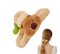 Forcine Per Capelli Da Donna - Fermagli Capibara In Plush, Elastici E, Morbidi E Decorativi, Perfetti Per Capelli Lunghi, Corti O | Fermagli Animali Adorabili Per Bambine, Raga