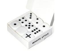 Forcing Dice Set (No Instructions) Magic Tricks Force Choose a Number Magic Die Close Up Illusions Gimmicks Mentalism Props Accessories(white)