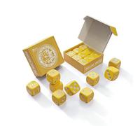 Forcing Dice Set (No Instructions) Magic Tricks Force Choose a Number Magic Die Close Up Illusions Gimmicks Mentalism Props Accessories(yellow)