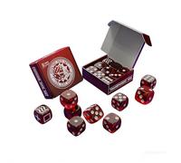 Forcing Dice Set (No Instructions) Magic Tricks Force Choose a Number Magic Die Close Up Illusions Gimmicks Mentalism Props Accessories(transparent red)