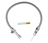 Forcitory Flexible Braided Transmission Oil Dipstick Fit for GM 4l80e 4l60e Chevy SBC BBC Th350 Th400 Turbo 700R4