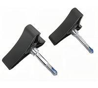 ForconMed Rollator knob,rollator Walker Replacement knobs,Rollator Height Adjustment Knob,Deluxe Aluminum Rollator Accessories - 3 Point Knob W/Bolt, Rollator Replace Parts (1Pr,Black)