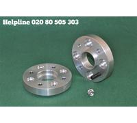 22mm Alloy wheel adapter (Pair) Hand made from 6082 Billet Aluminium