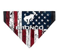 Ford Bronco Americana Stars and Stripes Red White Blue Slip On Collar Bandana Only