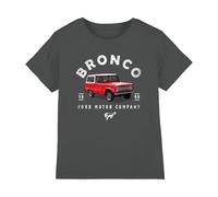 Ford Bronco Bronco Illustrated Kids T Shirt, Charcoal, 9-11