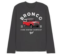 Ford Bronco Bronco Illustrated Unisex Long Sleeve T Shirt, Charcoal, Medium