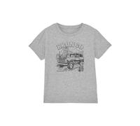 Ford Bronco Desert Black Mono Kids T-Shirt, Athletic Heather in Light Grey | Size: 7-8 Years Ford Light Grey 7-8 Years