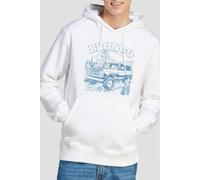 Ford Bronco Desert Blue Mono Unisex Hoodie, White, Medium