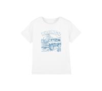 Ford Bronco Desert Blue Mono Kids T-Shirt, White | Size: 5-6 Years Ford White 5-6 Years