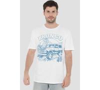 Ford Bronco Desert Blue Mono T-Shirt, White | Size: 5XL Ford White 5XL
