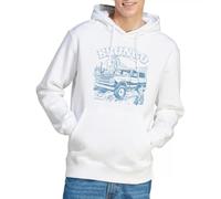 Ford Bronco Desert Blue Mono Unisex Hoodie, White, Medium