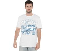 Ford Bronco Desert Blue Mono Unisex T Shirt, White, XXXX-Large