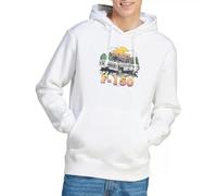 Ford Bronco F150 Mountain Ride Unisex Hoodie, White, X-Large