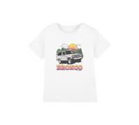 Ford Bronco In The Mountains Kids T-Shirt, White | Size: 3-4 Years Ford White 3-4 Years