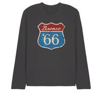 Ford Bronco Route 66 Bronco Unisex Long Sleeve T Shirt, Charcoal, Medium