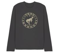 Ford Bronco Vintage Star Bronco Unisex Long Sleeve T Shirt, Charcoal, Medium