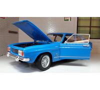 Ford Capri GT XLR 1600 mk1 1969, red with black bonnet, 1:24 scale model, Welly
