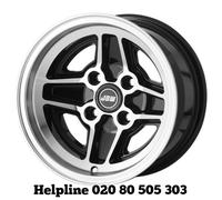 Ford Capri MK3 x-Pack RS4 Spoke 13x7.5 / Four Alloy Wheels / New