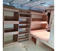 Ford Custom 2012+ Van Raised Floor Toolbox & Rear Van Rack Set 4