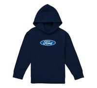 Ford Dimensional Logo Youth Kids Boy Girls Pull-Over Hoodie, Navy, 5-6
