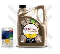Ford Engine Oil Total Quartz 9000 Future NFC 5W30 5L 5 Litre + 5L SCREENWASH TAB