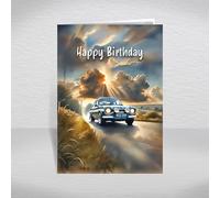 Ford Escort Mk1 Birthday Card for Friends & Family - Classic British Rally Car Mk1 for Motorsport Racing Fans & Retro Driving Enthusiasts: Birthday Card (Size A5)