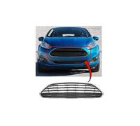 Ford Fiesta 2013-2016 Front Bumper Centre Grille Upper Mat Black W/Chrome Moulding