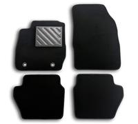 Ford Fiesta VI MK6 2008-2011 OVAL BUTTON NON SLIP RUBBER HEEL PADS, Black