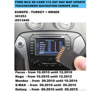 FORD FOCUS MCA SD CARD V12 SAT NAV MAP UPDATE NAVIGATION EUROPE 2022
