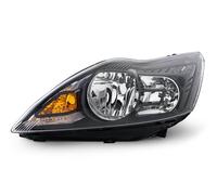 Ford Focus MK2 Headlight Left Black 08-10 Passenger Near Side N/S OEM Hella