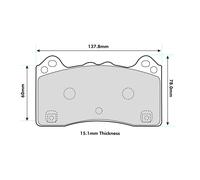 FERODO RACING FCP4830H Brake pad set