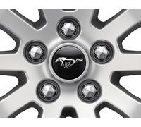 Ford Genuine Mustang Pony Centre Cap Single x1 Black Silver 2015-2018 2449776