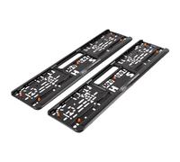 Ford Genuine Performance License Number Plate Holders Set Pair Black With White 3D Effect Performance Logo x2 Front & Rear 2569833
