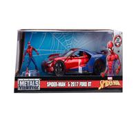 Jada Toys - 99725RB - Model FORD GT 2017 With Figure Spider Man 1/24 Die-Cast Marvel - Red / Blue