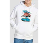 Ford Hardest Working Unisex Hoodie, White, Medium