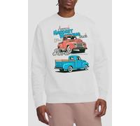 Ford Hardest Working Unisex Sweatshirt, White, Medium