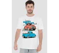 Ford Hardest Working Unisex T Shirt, White, XXX-Large