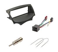 Ford KA Black 2009> Car Stereo Radio Fascia Facia Panel ISO Aerial Fitting Kit