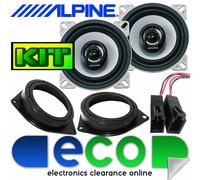ALPINE 180W CAR, VAN 10cm 4" 2-WAY SXE DOOR SHELF SPEAKERS PAIR NEW