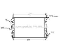 PRASCO FDA2376 Engine radiator