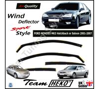 Heko Wind Deflectors For Ford Mondeo Mk3 4 / 5 Door 2001-2007 4Pcs Tinted