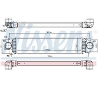 NISSENS Charge Air Intercooler 961234 for FORD MONDEO (2014) 2.0 TDCI/TDCI ECONE