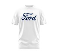 Ford Motor Company Ltd Edition Mens T-Shirt Blue Lettering, White, L